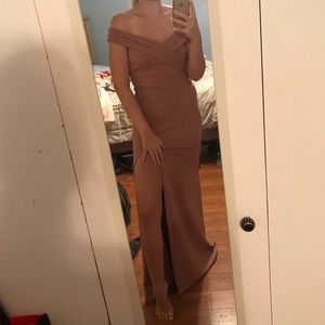 Dusty rose pink gown